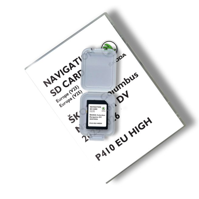 Skoda Columbus Navigation DV V25 SD Karte Europa 2025-2026